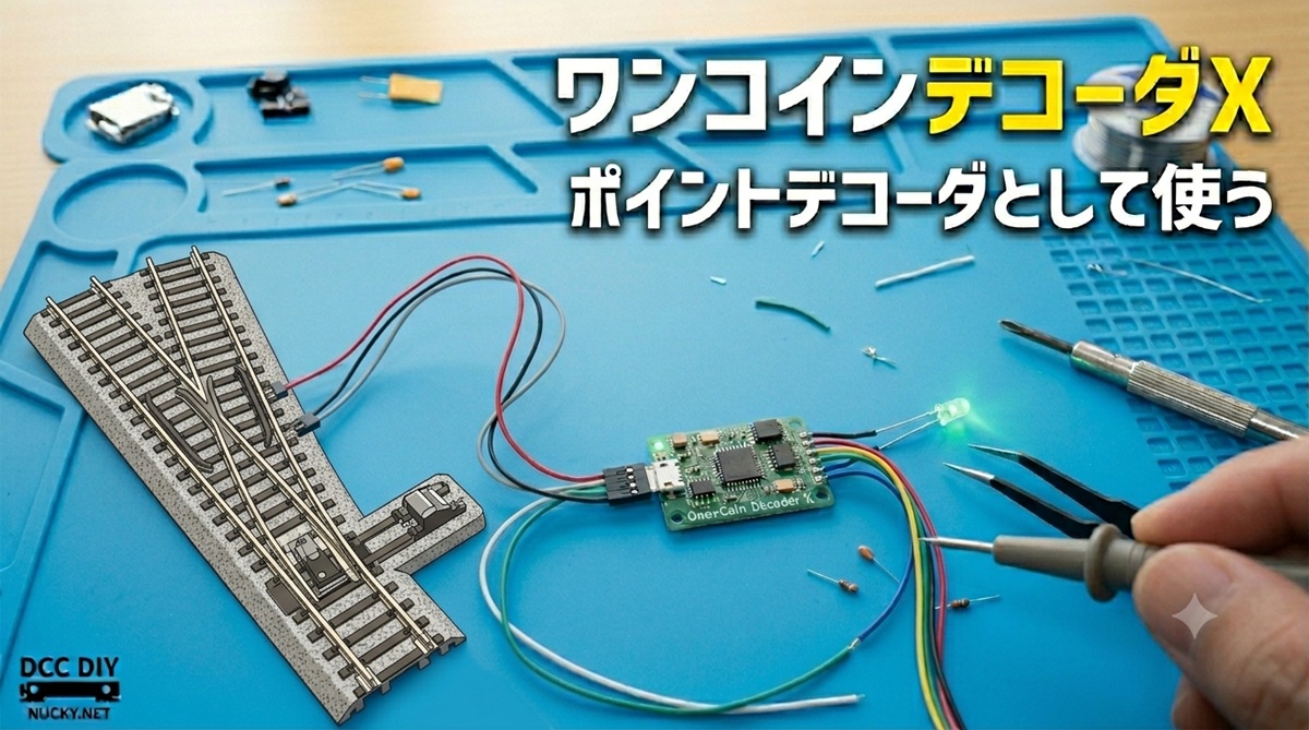 NEW ポイントデコーダ（DCC用） ⑦ポイントデコーダとして使う | Web Nucky